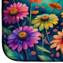 Load image into Gallery viewer, Zinnias in Color Dish Drying Mat