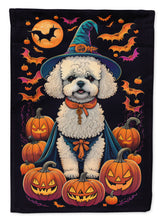 Load image into Gallery viewer, Bichon Frise Witchy Halloween House Flag