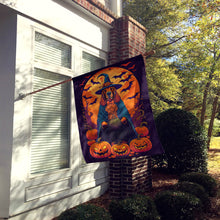 Load image into Gallery viewer, Bloodhound Witchy Halloween House Flag