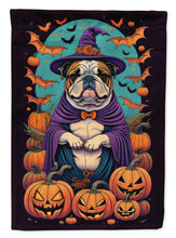 Load image into Gallery viewer, English Bulldog Witchy Halloween House Flag