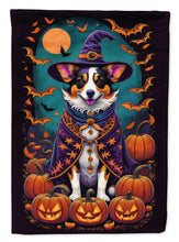 Load image into Gallery viewer, Corgi Witchy Halloween House Flag