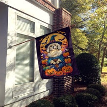 Load image into Gallery viewer, Coton De Tulear Witchy Halloween House Flag