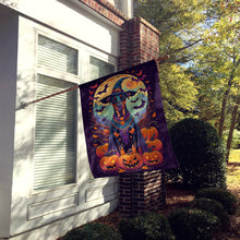 Load image into Gallery viewer, Doberman Pinscher Witchy Halloween House Flag