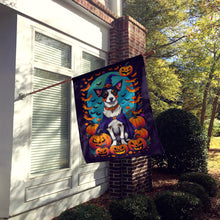 Load image into Gallery viewer, Jack Russell Terrier Witchy Halloween House Flag