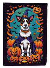 Load image into Gallery viewer, Jack Russell Terrier Witchy Halloween House Flag