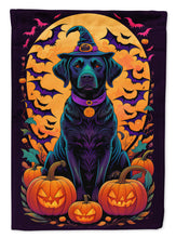 Load image into Gallery viewer, Black Labrador Retriever Witchy Halloween House Flag