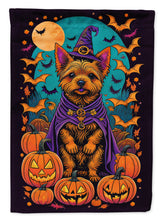 Load image into Gallery viewer, Norwich Terrier Witchy Halloween House Flag