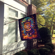 Load image into Gallery viewer, Pomeranian Witchy Halloween House Flag