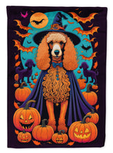 Load image into Gallery viewer, Apricot Standard Poodle Witchy Halloween House Flag