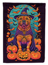 Load image into Gallery viewer, Shar Pei Witchy Halloween House Flag
