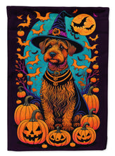 Load image into Gallery viewer, Welsh Terrier Witchy Halloween House Flag
