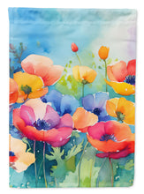 Load image into Gallery viewer, Anemones in Watercolor House Flag