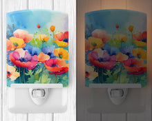 Load image into Gallery viewer, Anemones in Watercolor Ceramic Night Light