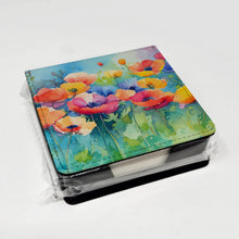 Load image into Gallery viewer, Anemones in Watercolor PU Leather Note Paper Holder