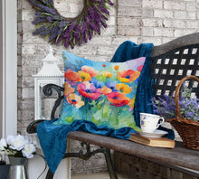 Load image into Gallery viewer, Anemones in Watercolor Throw Pillow