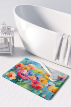 Load image into Gallery viewer, Anemones in Watercolor Memory Foam Kitchen Mat