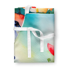 Load image into Gallery viewer, Anemones in Watercolor Apron – Artist-Designed Kitchen, BBQ &amp; Craft Apron