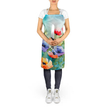 Load image into Gallery viewer, Anemones in Watercolor Apron – Artist-Designed Kitchen, BBQ &amp; Craft Apron