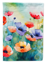 Load image into Gallery viewer, Anemones in Watercolor House Flag