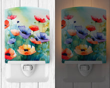 Load image into Gallery viewer, Anemones in Watercolor Ceramic Night Light