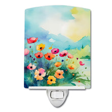Load image into Gallery viewer, Anemones in Watercolor Ceramic Night Light