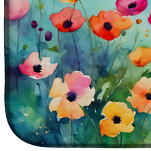 Load image into Gallery viewer, Anemones in Watercolor Dish Drying Mat