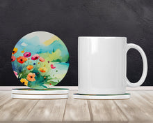 Load image into Gallery viewer, Anemones in Watercolor Large Sandstone Coasters Pack of 4