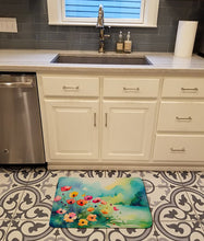 Load image into Gallery viewer, Anemones in Watercolor Memory Foam Kitchen Mat