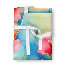 Load image into Gallery viewer, Carnations in Watercolor Apron – Artist-Designed Kitchen, BBQ &amp; Craft Apron