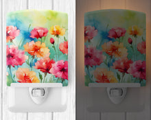 Load image into Gallery viewer, Carnations in Watercolor Ceramic Night Light