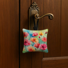Load image into Gallery viewer, Carnations in Watercolor Hanging Square Fabric Ornament 3.5 × 3.5