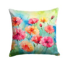 Load image into Gallery viewer, Carnations in Watercolor Throw Pillow