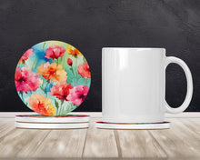 Load image into Gallery viewer, Carnations in Watercolor Large Sandstone Coasters Pack of 4