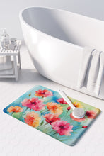 Load image into Gallery viewer, Carnations in Watercolor Memory Foam Kitchen Mat