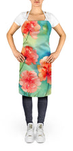 Load image into Gallery viewer, Carnations in Watercolor Apron – Artist-Designed Kitchen, BBQ &amp; Craft Apron