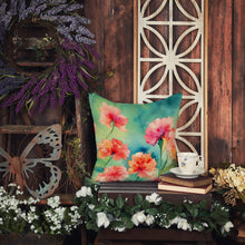 Load image into Gallery viewer, Carnations in Watercolor Throw Pillow