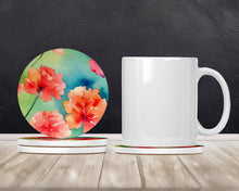 Load image into Gallery viewer, Carnations in Watercolor Large Sandstone Coasters Pack of 4