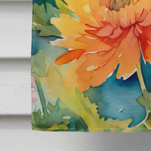 Load image into Gallery viewer, Chrysanthemums in Watercolor House Flag