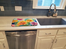 Load image into Gallery viewer, Chrysanthemums in Watercolor Dish Drying Mat