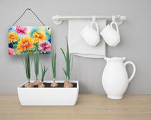 Load image into Gallery viewer, Chrysanthemums in Watercolor Wall or Door Hanging Prints