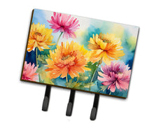 Load image into Gallery viewer, Chrysanthemums in Watercolor Leash or Key Holder