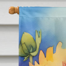 Load image into Gallery viewer, Chrysanthemums in Watercolor House Flag