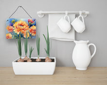 Load image into Gallery viewer, Chrysanthemums in Watercolor Wall or Door Hanging Prints