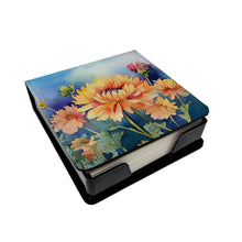 Load image into Gallery viewer, Chrysanthemums in Watercolor PU Leather Note Paper Holder