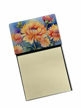 Load image into Gallery viewer, Chrysanthemums in Watercolor Sticky Note Holder- Refiilable Desk Accessory Note Pad