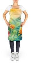 Load image into Gallery viewer, Chrysanthemums in Watercolor Apron – Artist-Designed Kitchen, BBQ &amp; Craft Apron
