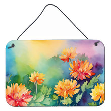 Load image into Gallery viewer, Chrysanthemums in Watercolor Wall or Door Hanging Prints