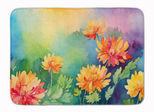 Load image into Gallery viewer, Chrysanthemums in Watercolor Memory Foam Kitchen Mat