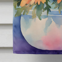 Load image into Gallery viewer, Chrysanthemums in Watercolor House Flag