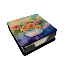 Load image into Gallery viewer, Chrysanthemums in Watercolor PU Leather Note Paper Holder